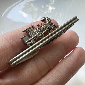 Vintage Hickok Steam Train tie pin collectible